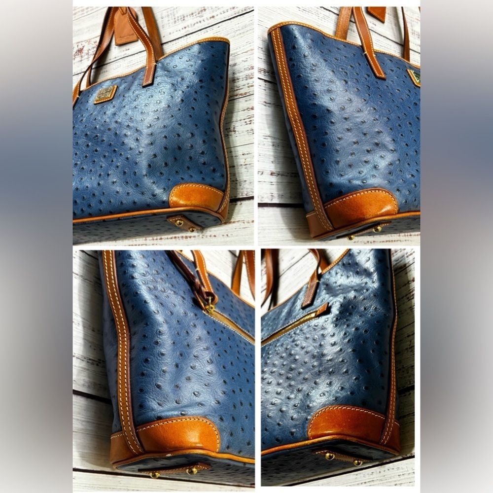 Women’s Dooney & Bourke Ostrich Charleston Shopper Bag - Picture 3 of 11